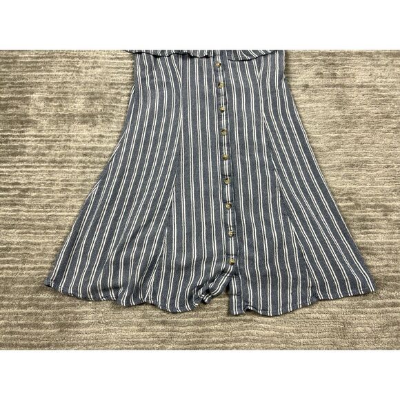 American Eagle Outfitters Top Womens Blue Striped Off‎ Shoulder Tunic Casual - Picture 3 of 12